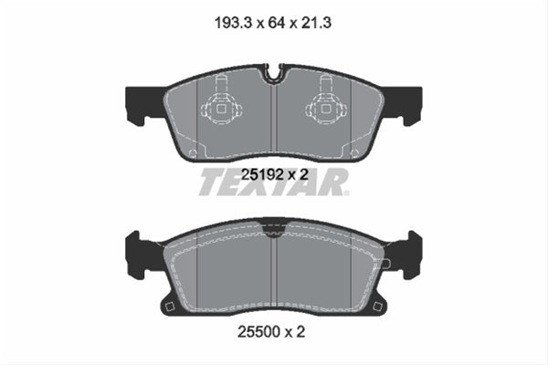 SET PLACUTE FRANA FATA,FRANA DISC TEXTAR 2519202 MERCEDES-BENZ Auto24shop