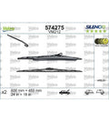 SET LAMELA STERGATOR VALEO SILENCIO 600/450 MM
