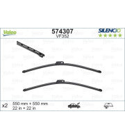 SET LAMELA STERGATOR VALEO SILENCIO FLATBLADE OE 550/550 MM