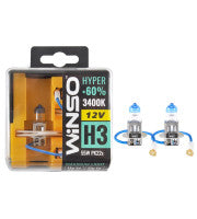 BEC HALOGEN WINSO HYPER +60% H3 - 12V, 55W PK22S ● 3400K ● SET 2 BUC
