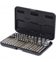 TRUSA CHEI TUBULARE șI BIțI 1/4", 3/8", 1/2" 57 DE PIESE