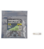 BEC LED WINSO 12V FLUX T5 W2X4.6D 1LED ALB - SET 20 BUC