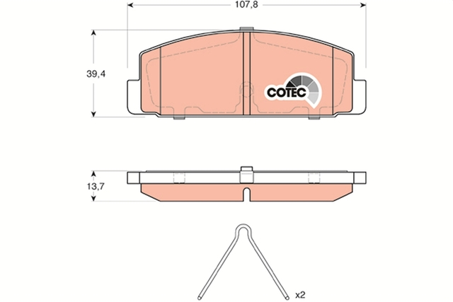SET PLACUTE FRANA – TRW GDB3311 SPATE MAZDA