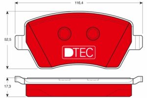 SET PLACUTE FRANA - TRW GDB3332DTE LADA NISSAN RENAULT DACI