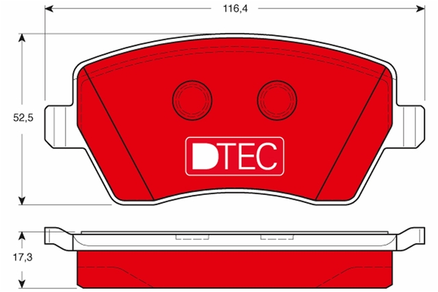 SET PLACUTE FRANA – TRW GDB3332DTE LADA NISSAN RENAULT DACI