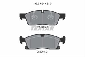 SET PLACUTE FRANA FATA,FRANA DISC TEXTAR 2519202 MERCEDES-BENZ