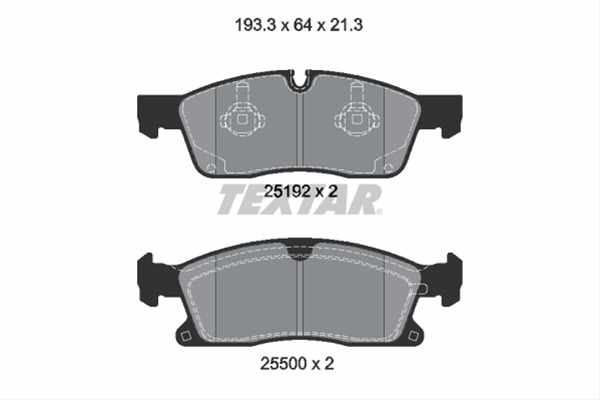 SET PLACUTE FRANA FATA,FRANA DISC TEXTAR 2519202 MERCEDES-BENZ