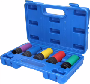 SET TUBULARE IMPACT JANTE DIN ALUMINIU 15/ 17 / 19 / 21 / 22 MM 5 PCS-BRILLIANT TOOLS
