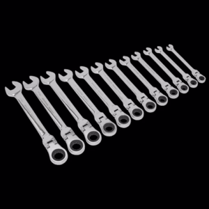 SET CHEI COMBINATE CU CLICHET 8-19MM. ARTICULATE - 12 PCS-SEALEY